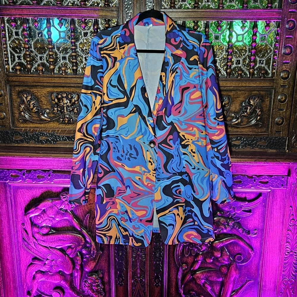 Colorful Abstract Blazer